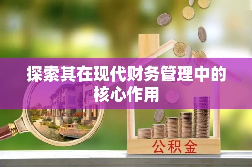 汉阳探索其在现代财务管理中的核心作用