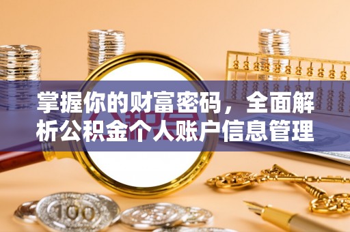 汉阳掌握你的财富密码，全面解析公积金个人账户信息管理