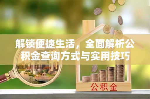 汉阳解锁便捷生活，全面解析公积金查询方式与实用技巧